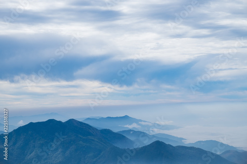Mountain and cloud on blue sky. © Wuttisit