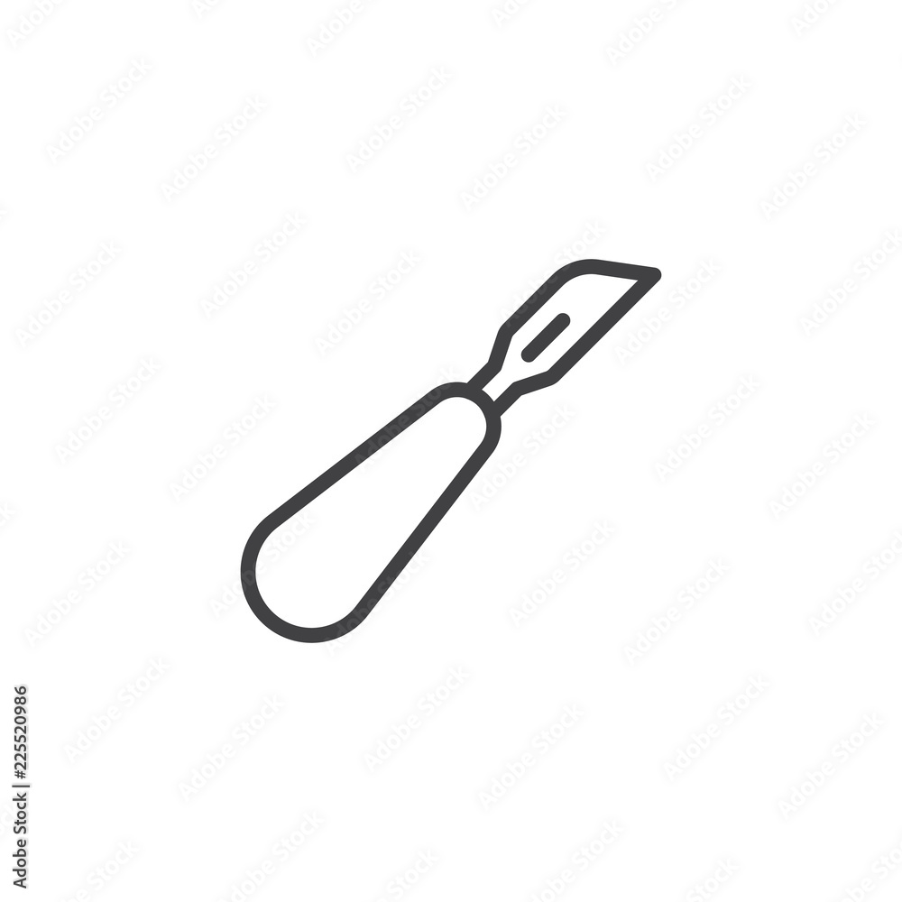 Slice tool outline icon. linear style sign for mobile concept and web design. cutter pen simple line vector icon. Symbol, logo illustration. Pixel perfect vector graphics Slice tool outline icon. linear style sign for mobile concept and web design. cutter pen simple line vector icon. Symbol, logo illustration. Pixel perfect vector graphics
