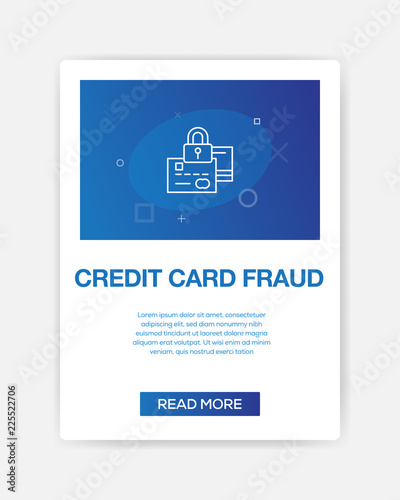 CREDIT CARD FRAUD ICON INFOGRAPHIC