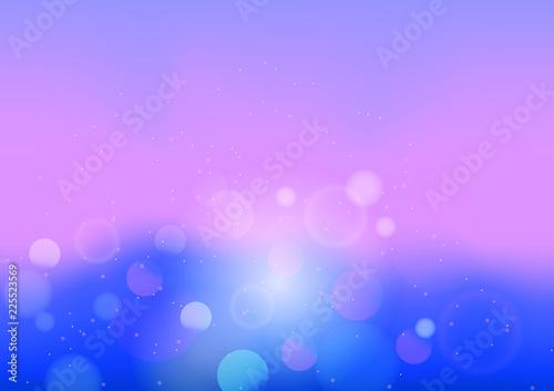 Vector illustration of pastel color abstract background with bokeh