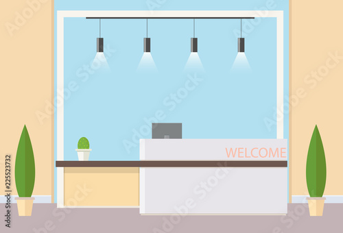 Reception in modern office