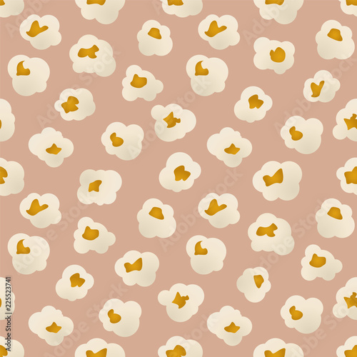 Popcorn seamless background