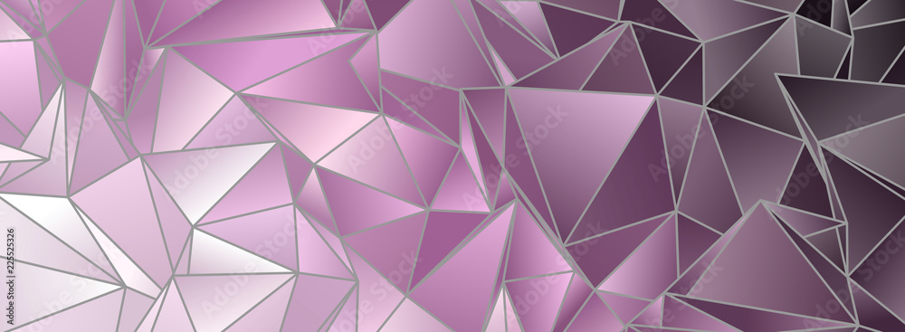 Fototapeta premium Triangular 3d, modern background