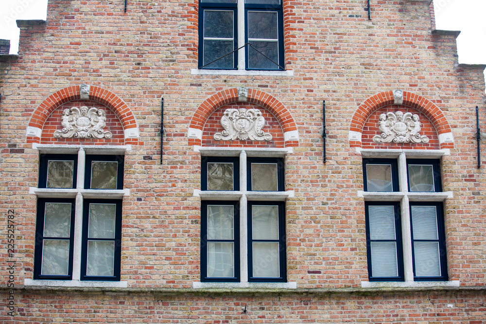 Details of the beautiful architecture in the historical town of Bruges Details of the beautiful architecture in the historical town of Bruges