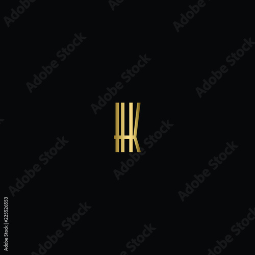 Modern Letter HK Logo Design in Vector Format