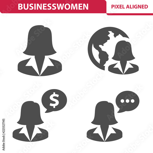 Businesswomen Icons