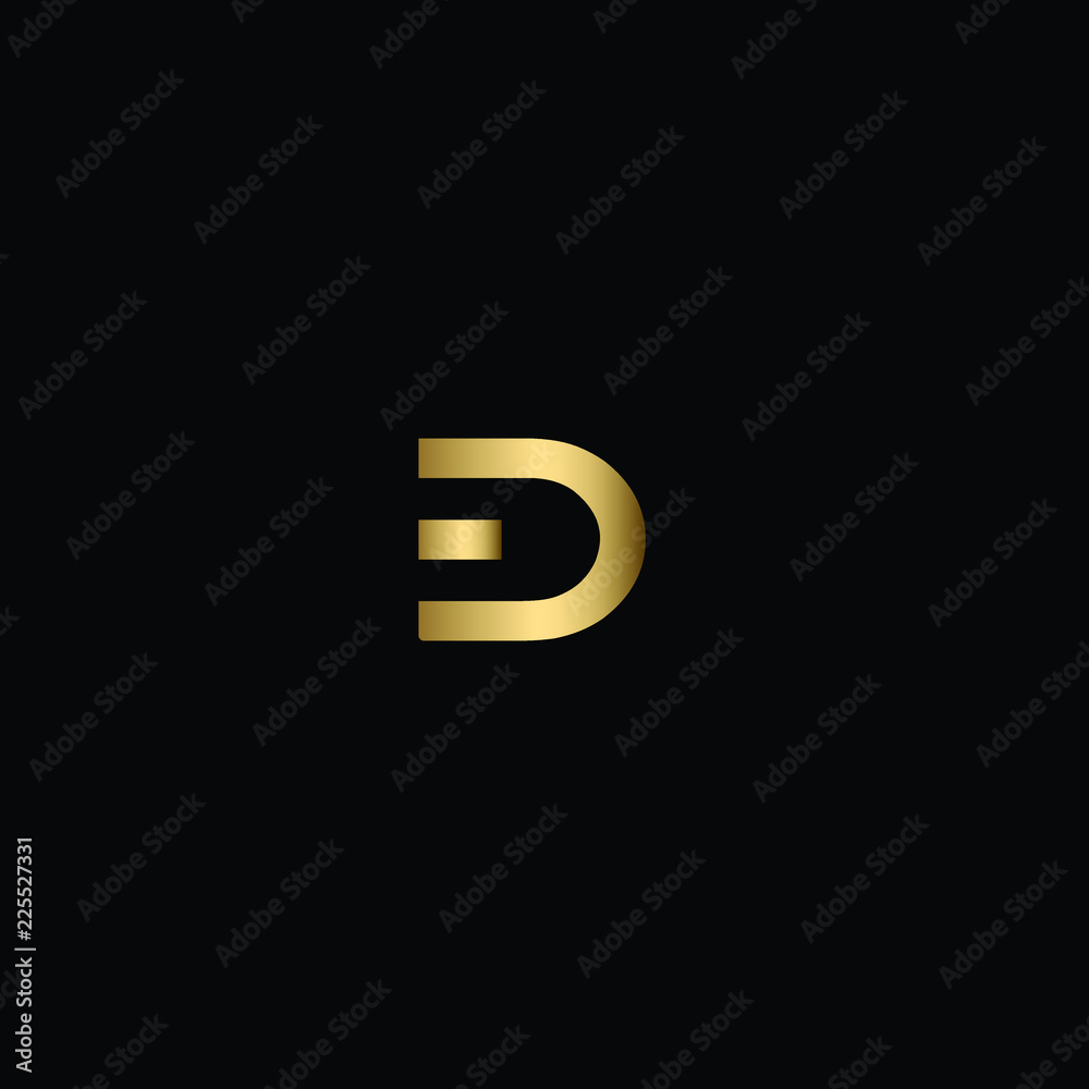 Modern Letter ED Logo Design in Vector Format