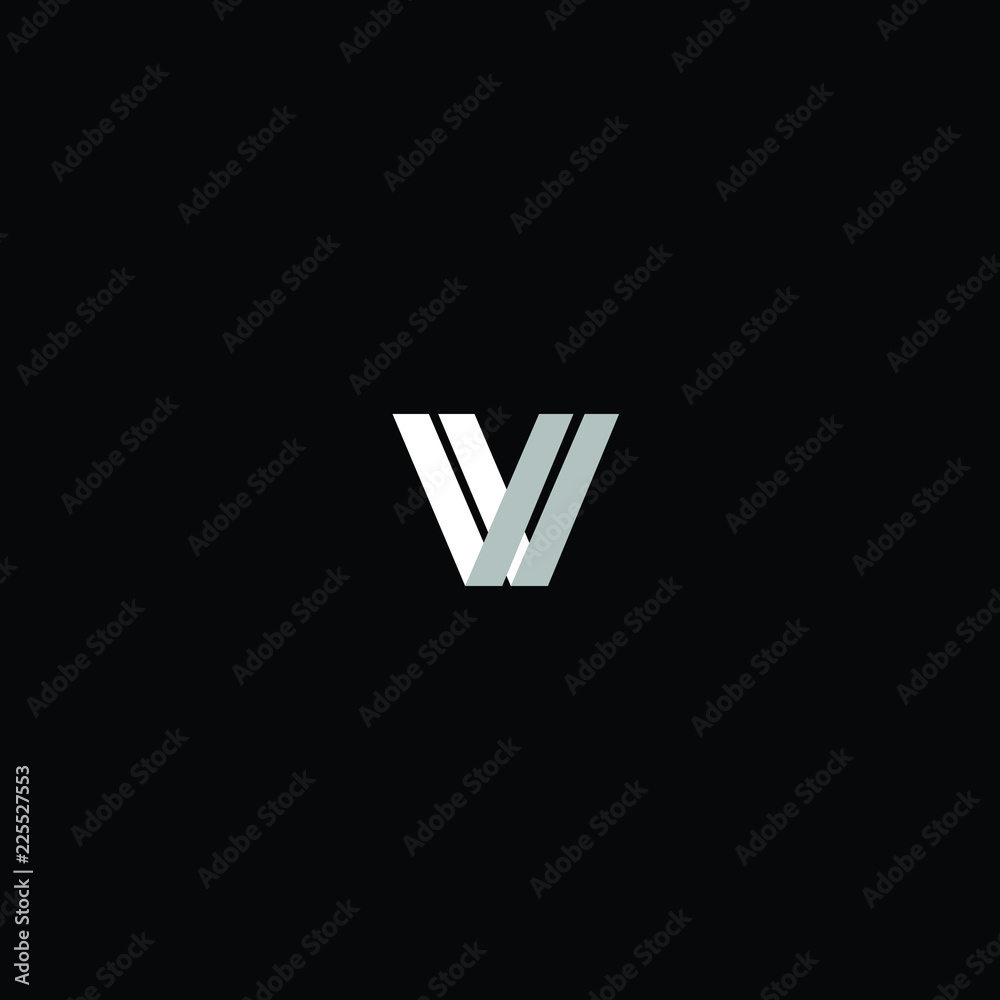 Initial linked letter VV logo design. Modern letter VV logo design vector  with modern trendy Stock Vector Image & Art - Alamy
