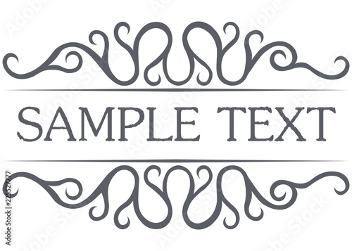Frame with celtic motives. Vector illustration isolated on white background.
