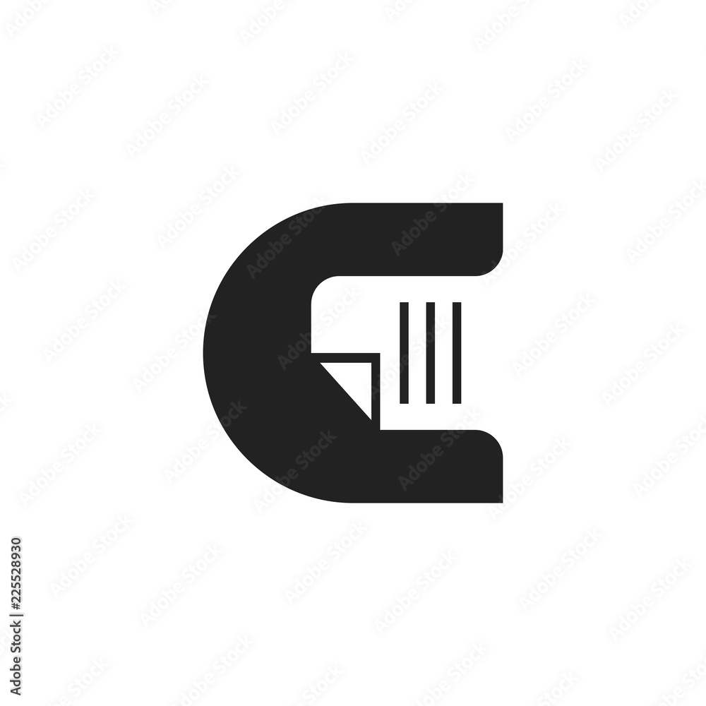 Letter C File Document Creative Abstract Icon Logo Design Template Element Vector Letter C File Document Creative Abstract Icon Logo Design Template Element Vector