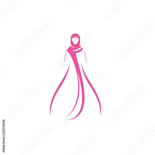 Moslem Wear Logo, Hijab Icon Design