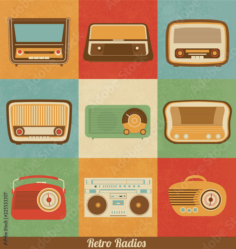 Retro Radio Icons
