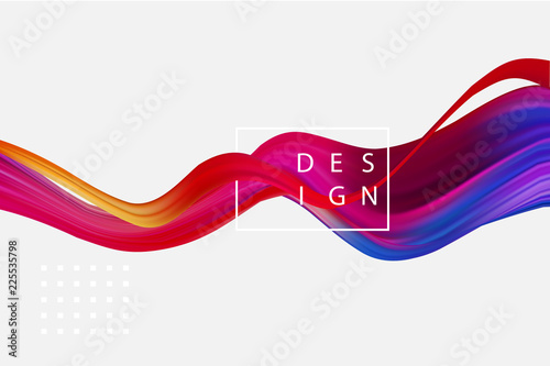 Abstract colorful vector background, color flow liquid wave for design brochure, website, flyer.