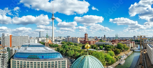 berlin city center seen from the berlin cathedral