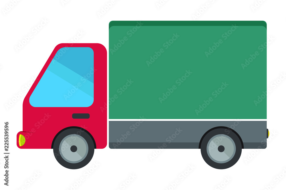 Truck in flat style, vector Truck in flat style, vector