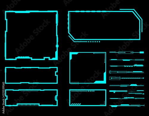 Abstract  technology futuristic interface HUD concept , vector illustration