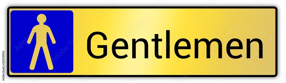 Panneau en anglais: Toilettes pour hommes et femmes, wc mixtes et unisexe - panneau pour salle de bain, toilettes et autres commodités texture en métal doré Panneau en anglais: Toilettes pour hommes et femmes, wc mixtes et unisexe - panneau pour salle de bain, toilettes et autres commodités texture en métal doré
