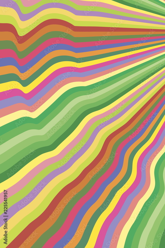  curved lines Multicolor abstract background for print and textile