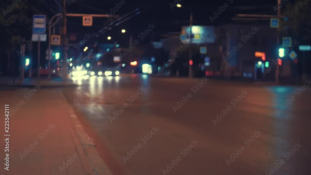 Night scenery of night city with transportation traffic. Night scenery of night city with transportation traffic.