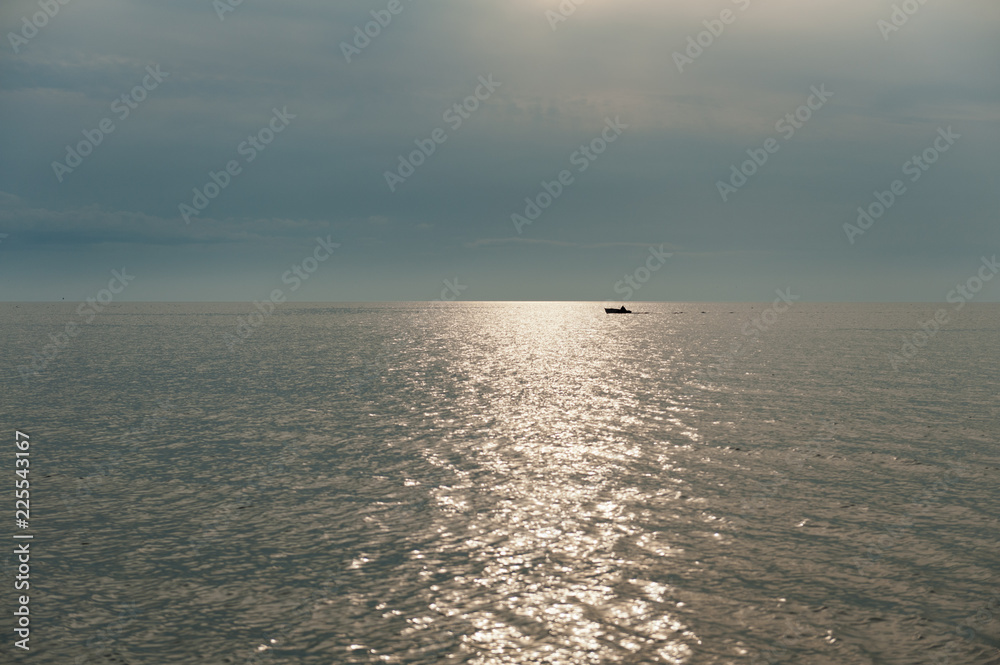 Lonesome fisherboat at the mare balticum in Estonia Lonesome fisherboat at the mare balticum in Estonia