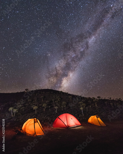 Fototapeta Naklejka Na Ścianę i Meble -  Camping in Africa Tent