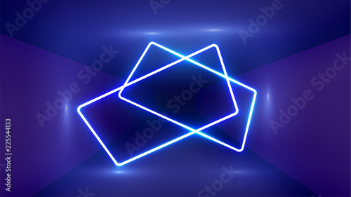 High-detailed neon light background, vector illustration