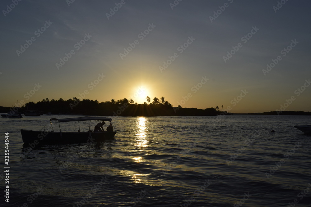 Naklejka premium island of Boipeba, Cairú, Bahia, Brazil