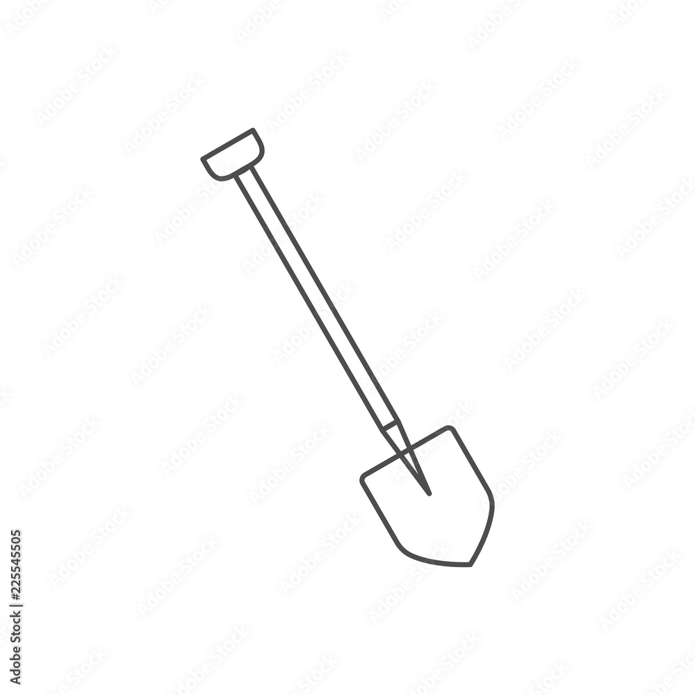 Building, construction, dig, garden, industry, shovel icon. Vector illustration, flat design. Building, construction, dig, garden, industry, shovel icon. Vector illustration, flat design.