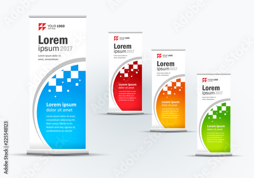 Roll up banner set