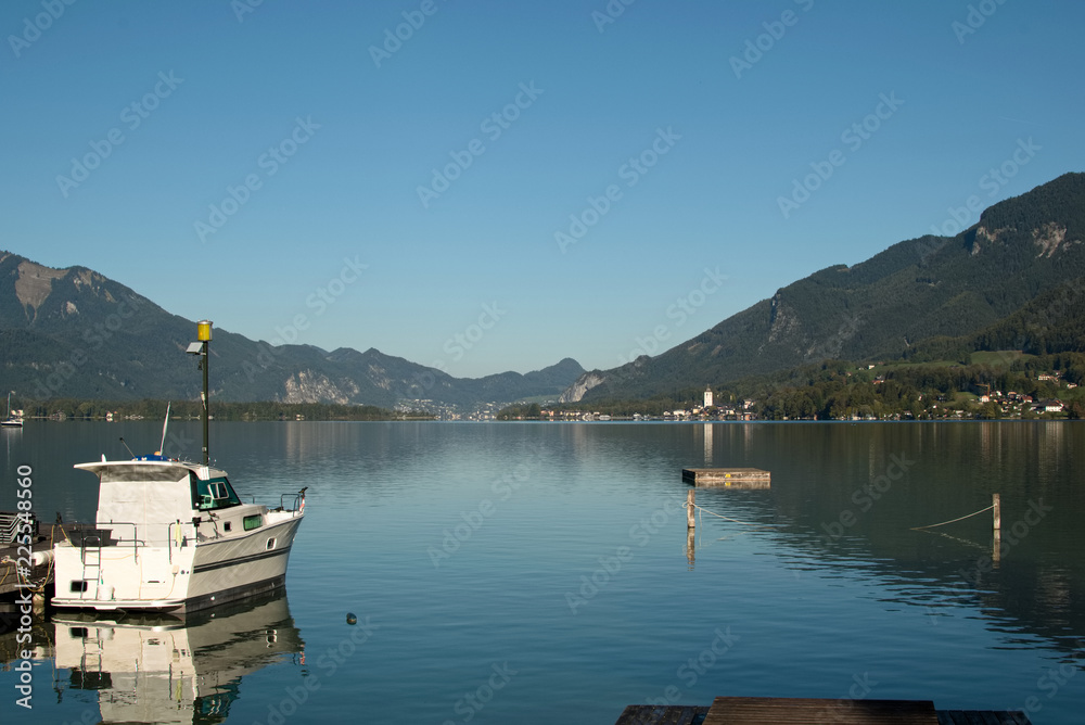 View of the Wolfgangsee in the Salzkammergut