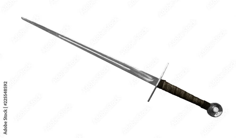 Medieval sword isolated on white. Medieval sword isolated on white.