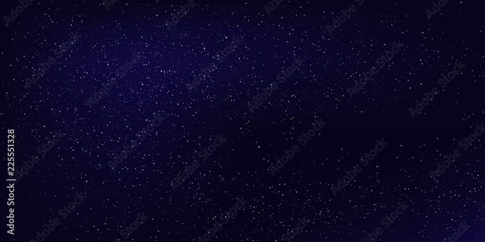 Obraz premium Horizontal night sky background. Vector abstract background.