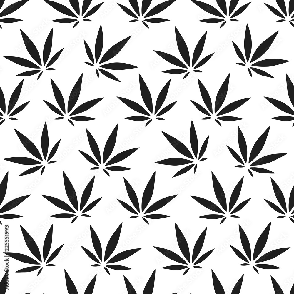 Cannabis Background. Vector Pattern. Cannabis Background. Vector Pattern.