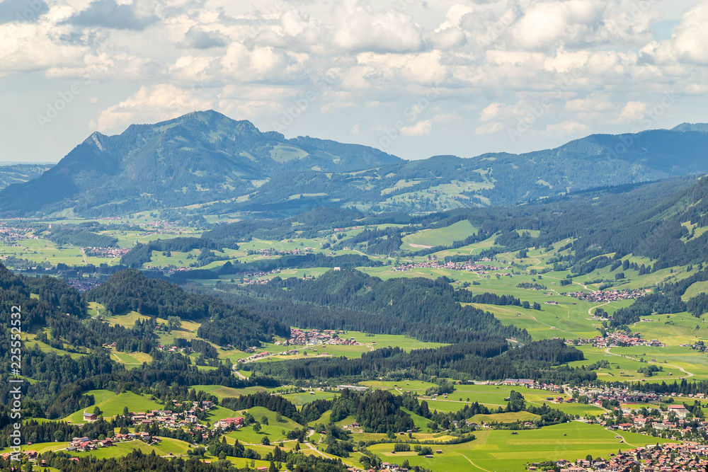 Mountain landscape in the Allgau Oberstdorf. Bavaria. Germany.