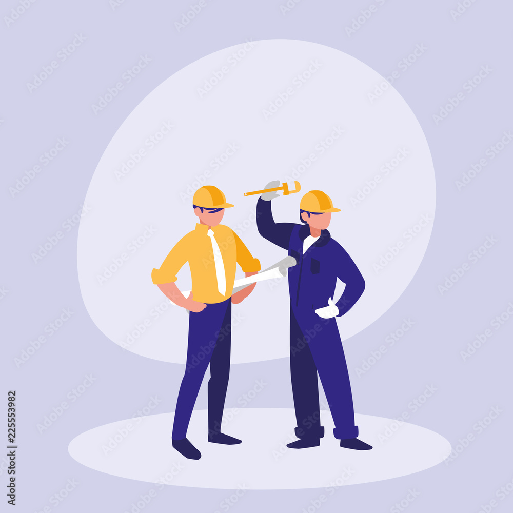 group of builders avatar character group of builders avatar character