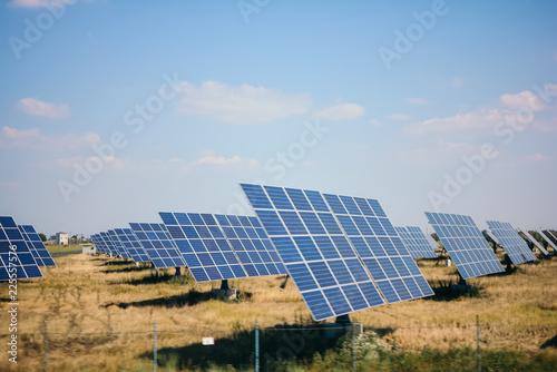 Field of solar panels in Ukraine
