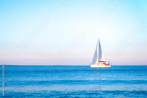 yacht on the sea © Owen