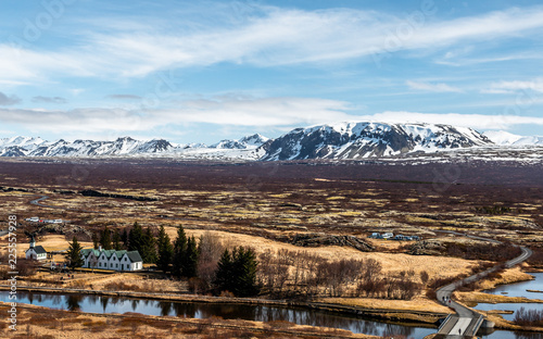 phantastic scenic view in iceland photo