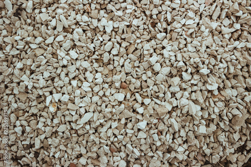 Gravel background. Photo of stones, close-up
