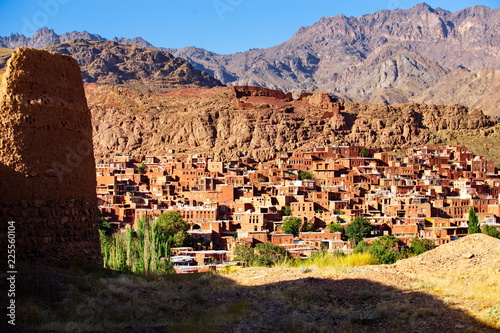 Abyaneh, also known as the Red Village because of its red soil and houses, is an ancient Iranian Village located at the foot of Karkas Mountain photo