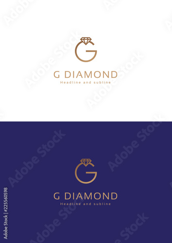 G Diamond company logo teamplate.