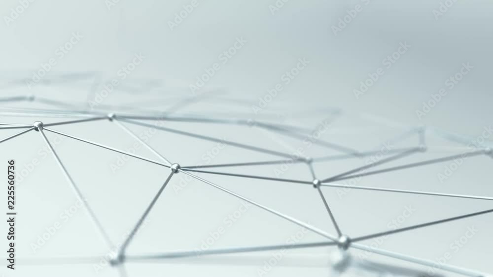 Abstract background with animation of waving and vibrating network surface. Technological movie about data transfer or social communication. Animation of seamless loop. Abstract background with animation of waving and vibrating network surface. Technological movie about data transfer or social communication. Animation of seamless loop.