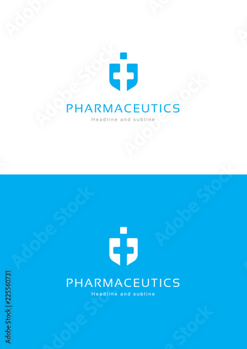 Medical pharmacy logo template.