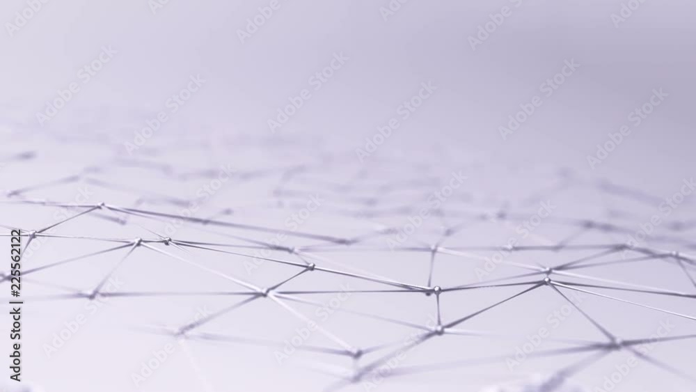 Abstract background with animation of waving and vibrating network surface. Technological movie about data transfer or social communication. Animation of seamless loop. Abstract background with animation of waving and vibrating network surface. Technological movie about data transfer or social communication. Animation of seamless loop.
