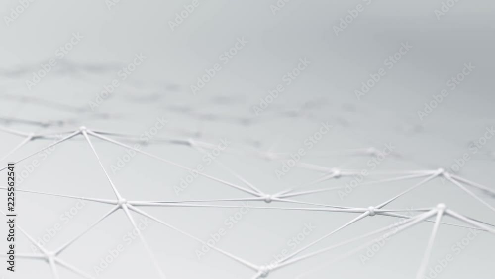 Abstract background with animation of waving and vibrating network surface. Technological movie about data transfer or social communication. Animation of seamless loop. Abstract background with animation of waving and vibrating network surface. Technological movie about data transfer or social communication. Animation of seamless loop.
