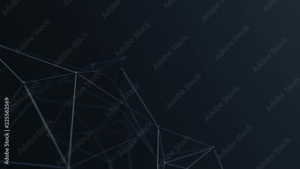 Abstract background with animation of waving and vibrating network surface. Technological movie about data transfer or social communication. Animation of seamless loop. Abstract background with animation of waving and vibrating network surface. Technological movie about data transfer or social communication. Animation of seamless loop.