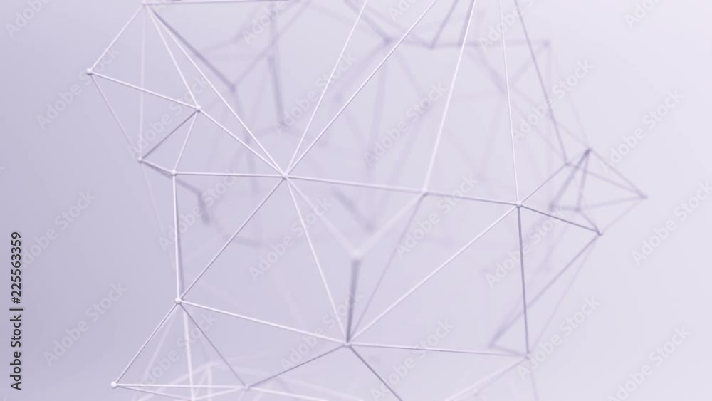 Abstract background with animation of waving and vibrating network surface. Technological movie about data transfer or social communication. Animation of seamless loop. Abstract background with animation of waving and vibrating network surface. Technological movie about data transfer or social communication. Animation of seamless loop.