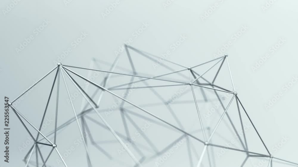 Abstract background with animation of waving and vibrating network surface. Technological movie about data transfer or social communication. Animation of seamless loop. Abstract background with animation of waving and vibrating network surface. Technological movie about data transfer or social communication. Animation of seamless loop.