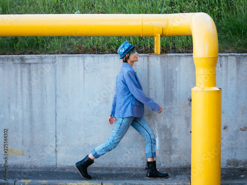 A modern woman steps into a dead end.