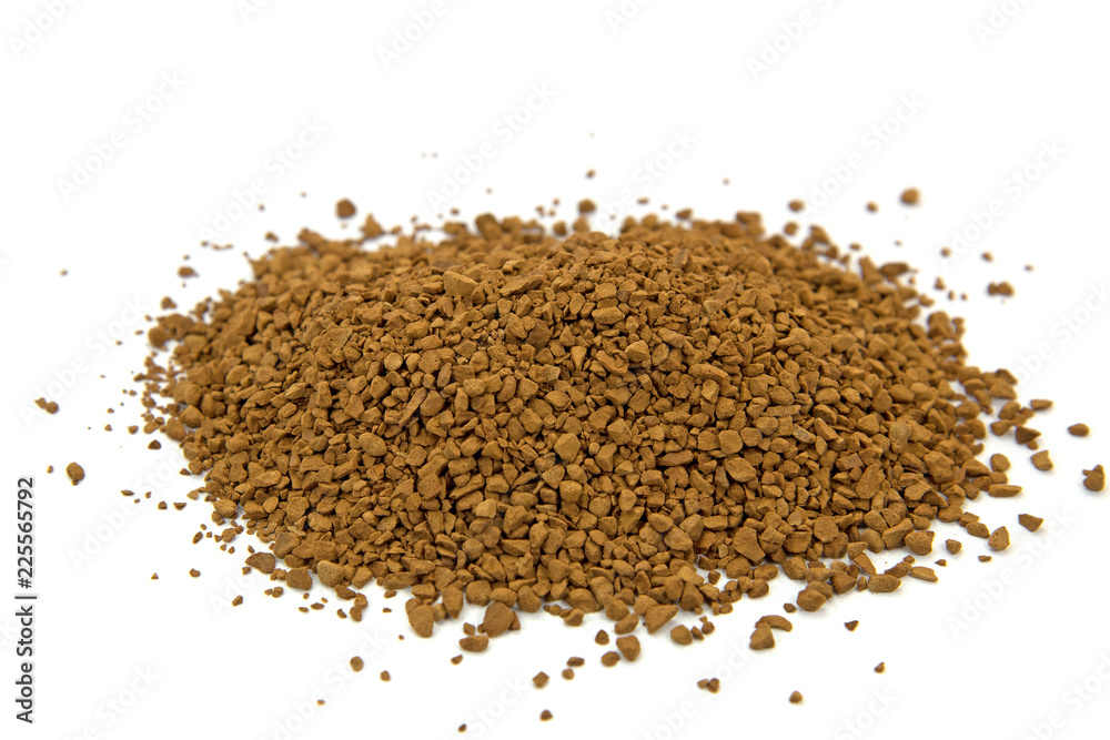 Löslicher Kaffee,Instant,weißer Hintergrund Löslicher Kaffee,Instant,weißer Hintergrund